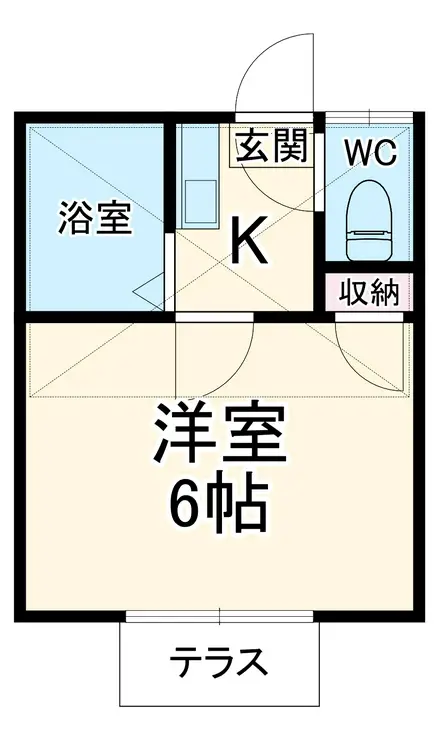 リバーサイド下田 1階階 間取り