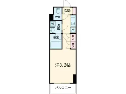 ACPレジデンス西巣鴨(1K/3階)の間取り写真