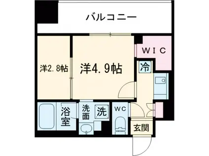 ACPレジデンス西巣鴨(2K/5階)の間取り写真