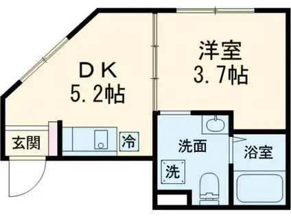 シルベリオ練馬(1DK/5階)の間取り写真
