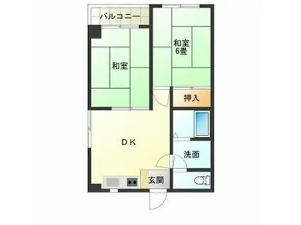 エム・ジャパンコーポ(2DK/3階)の間取り写真