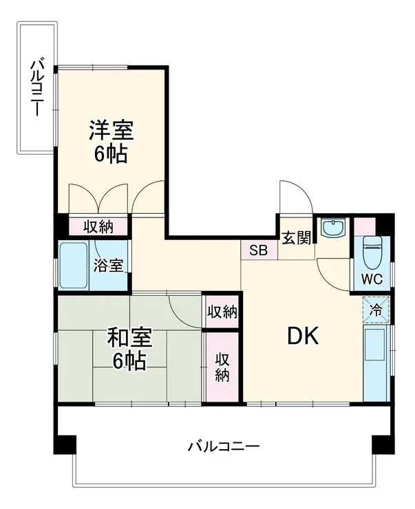 メゾン福嶋 6階階 間取り
