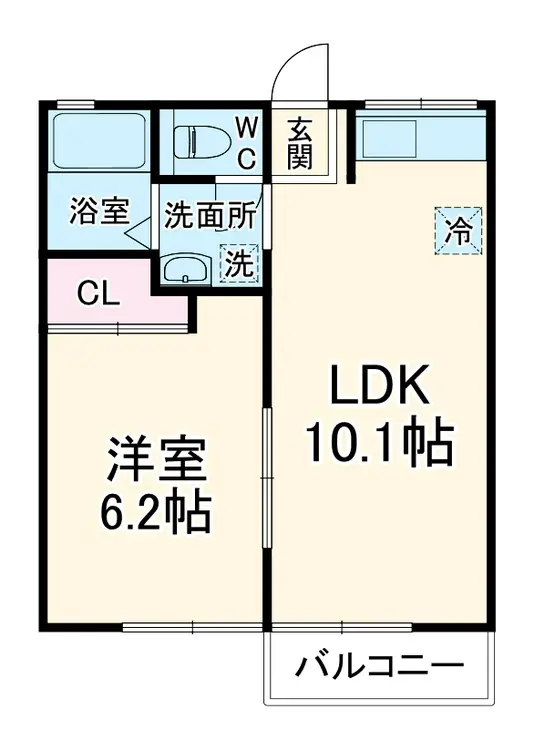 第2八木ハイツ 2階階 間取り