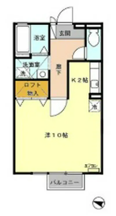 フォンテーヌ 2階階 間取り