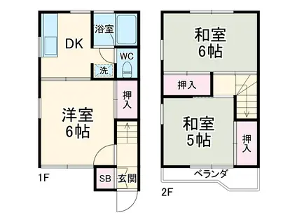 ツインテレスＡ棟(3K)の間取り写真