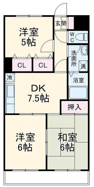 ランベール 2階階 間取り