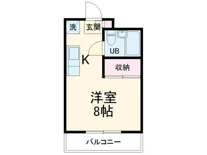 プレミエールモリタ(ワンルーム/2階)の間取り写真