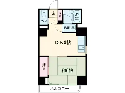 サンフィールド町屋(1DK/5階)の間取り写真