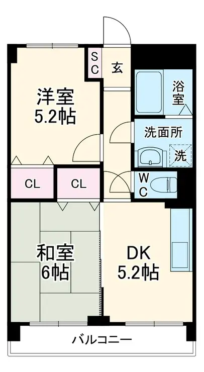 イトーピア春日部マンション 3階階 間取り