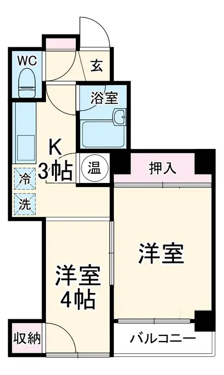 プラザサイトウ 4階階 間取り