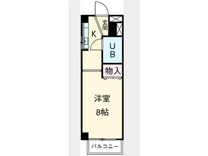 ソーシャルハイム(ワンルーム/3階)の間取り写真