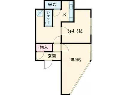 コハラビル(ワンルーム/4階)の間取り写真