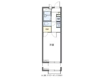 レオパレスNEXT DOOR(1K/2階)の間取り写真