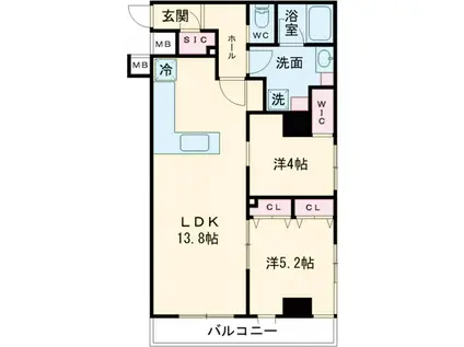 STANDZ高井戸(2LDK/2階)の間取り写真