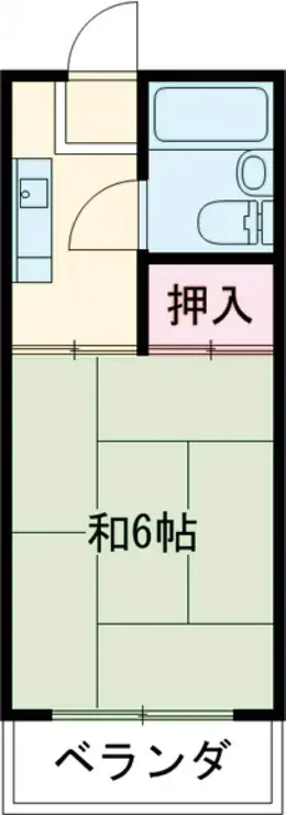 田所コーポB 2階階 間取り