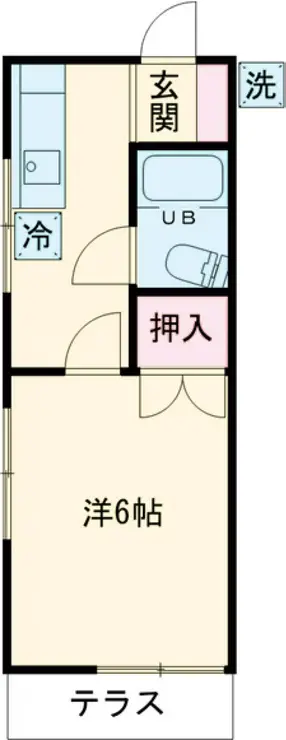 ハイツ富沢 2階階 間取り