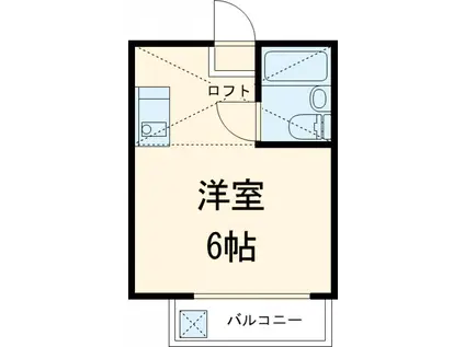 ホワイトウイング連光寺Ⅱ(ワンルーム/2階)の間取り写真