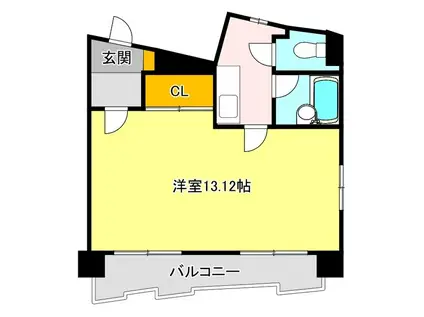 CITY M-56(1K/6階)の間取り写真