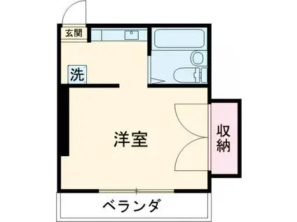 コスモビル(ワンルーム/3階)の間取り写真