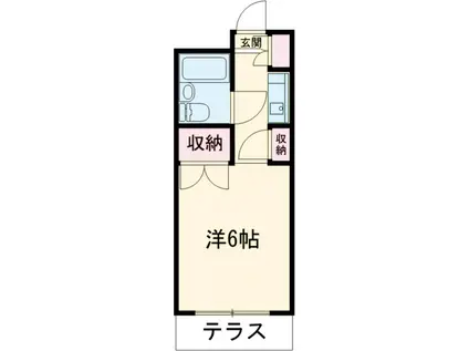 第2キクヤビル(ワンルーム/1階)の間取り写真