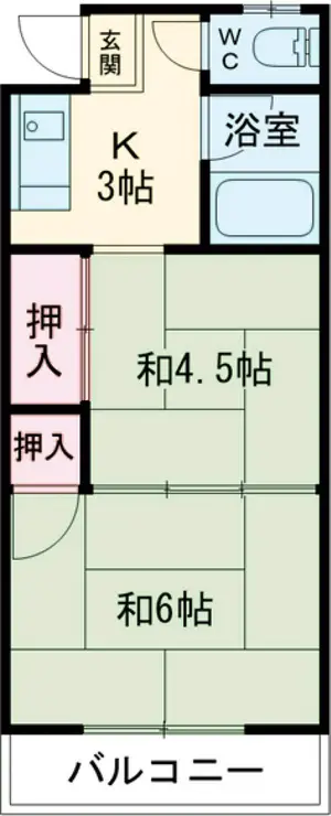 倉島荘 2階階 間取り