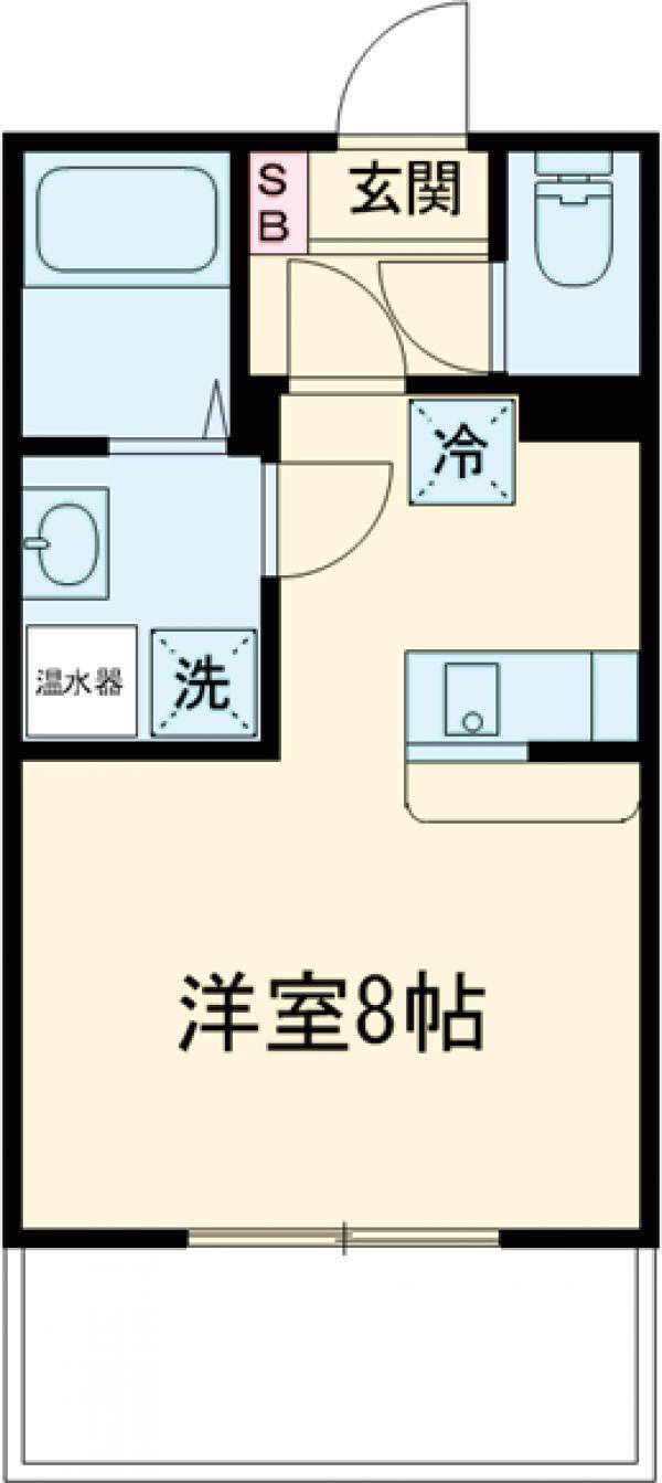 アリエル関町北(ワンルーム/4階)の間取り写真