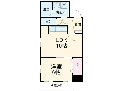 マ・メゾン(1LDK/2階)の間取り写真