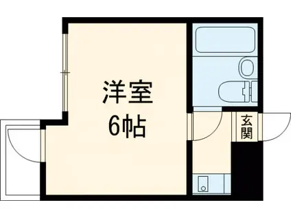 カーサ奈須野(1K/3階)の間取り写真