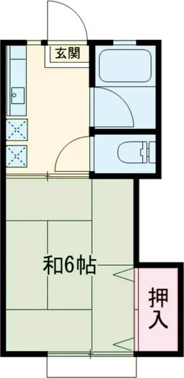 カツザワコーポA 2階階 間取り