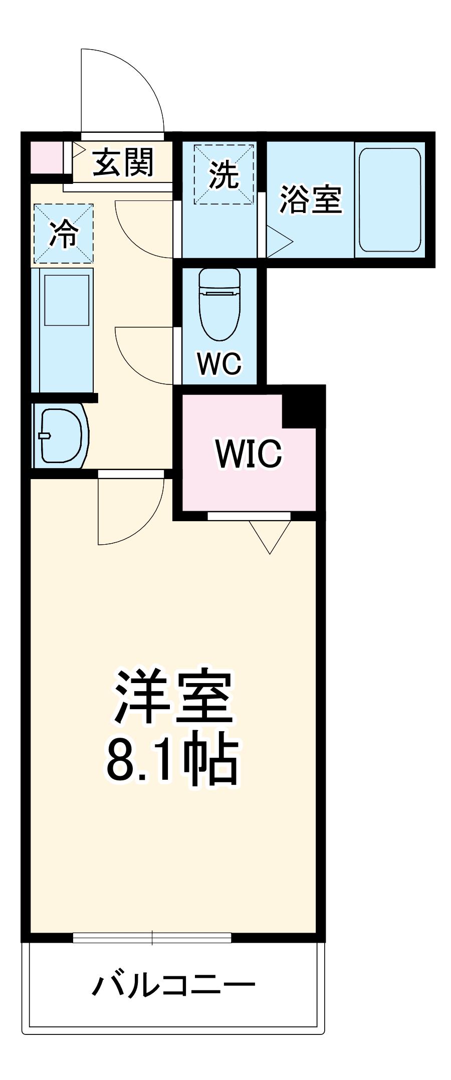 BEST STAGE CABIN 氷川町(1K/2階)の間取り写真