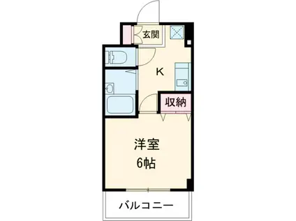 コンフォート309(1K/4階)の間取り写真