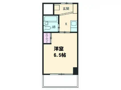 シティパルナゴヤ(1K/11階)の間取り写真