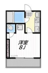 MILLET(1K/3階)の間取り写真