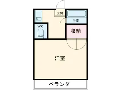 スターハイツ(1K/2階)の間取り写真