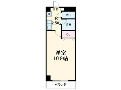 A・CITY相生(1K/5階)の間取り写真