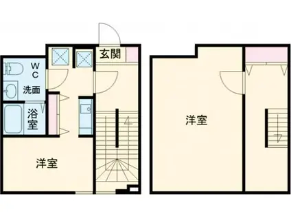 LEGALAND江古田(2K/1階)の間取り写真