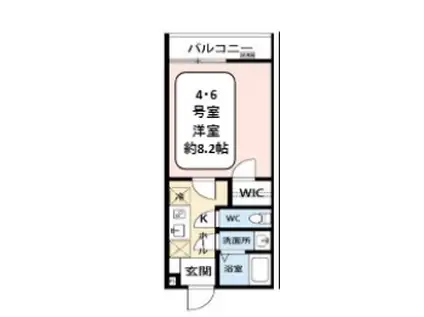 INFINITY KOYASUMACHI(1K/3階)の間取り写真