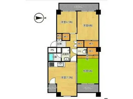 MYビレッジ(3DK/3階)の間取り写真