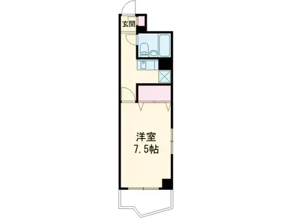 KS SQUARE(1K/10階)の間取り写真