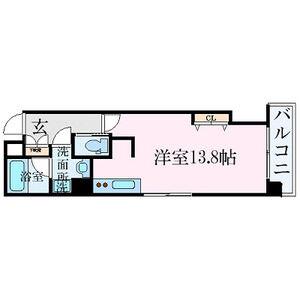 LIVEMAX MOON(ワンルーム/9階)の間取り写真