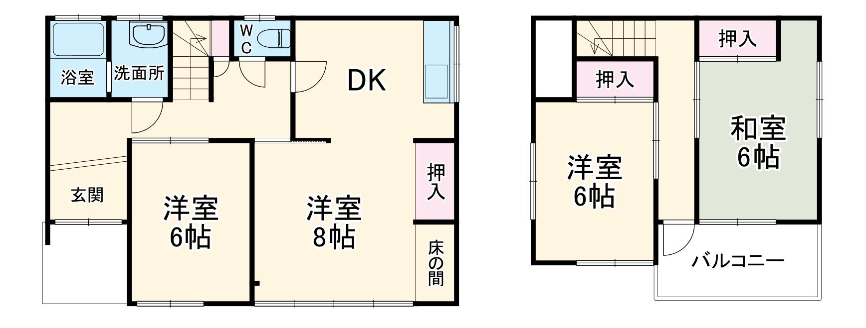 東北本線 栗橋駅 徒歩13分 2階建 築46年(4DK)の間取り写真