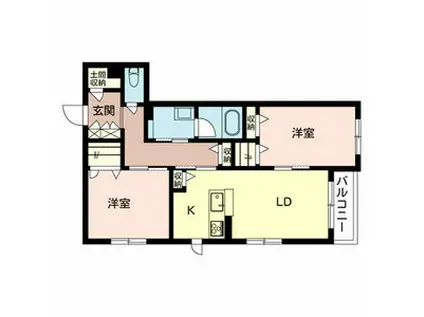 サントル和泉Ⅱ(2LDK/1階)の間取り写真