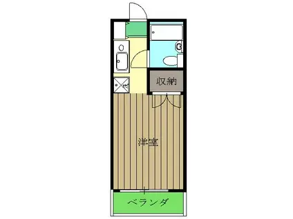 AIKAWAマンション(1K/2階)の間取り写真