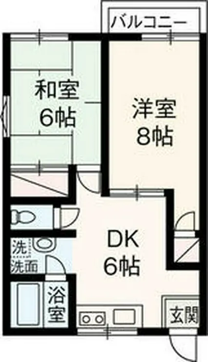 サンモリッツ相模原 1階階 間取り