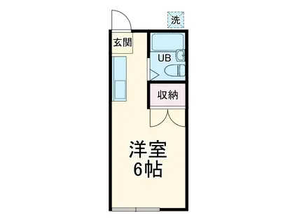 パナハイツ望月(ワンルーム/2階)の間取り写真