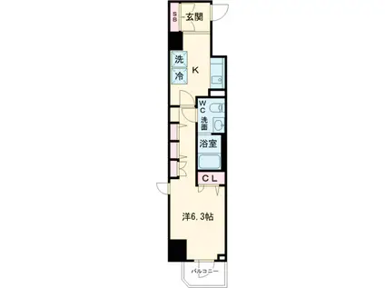 N-STAGE練馬北町(1K/4階)の間取り写真