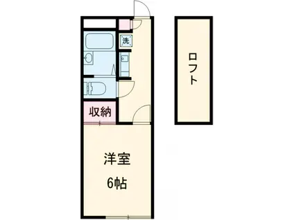 ヴィクトリアコーポM(1K/2階)の間取り写真