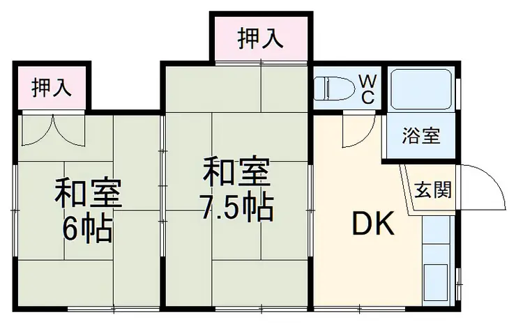 コーポ常盤 2階階 間取り