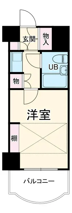 ホーユウコンフォルトレディース白楽 6階階 間取り