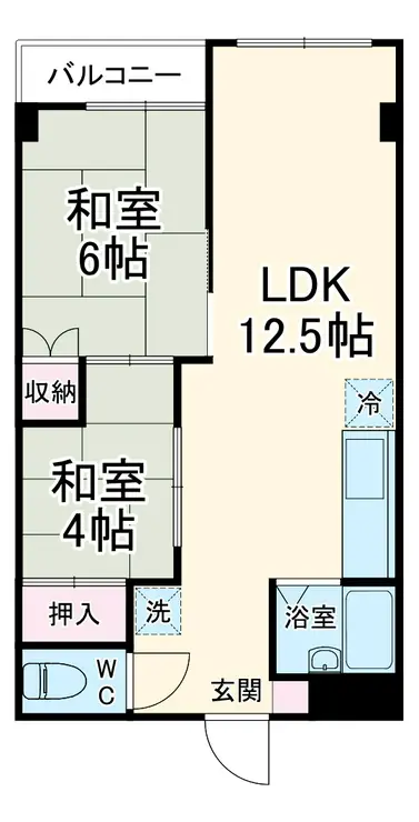 メゾン第2所沢 2階階 間取り